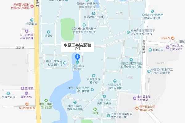 中原工学院南校区的具体地点