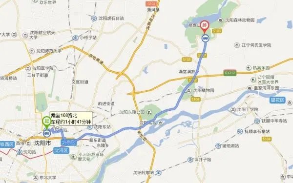 从沈阳北站到棋盘山怎么坐公交车，最快需要多久