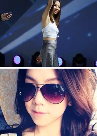 邓紫棋包臀裙现身小腹微凸 说好的马甲线竟然还是一块肥肉