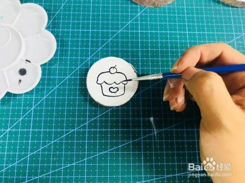 创意手工DIY甜品原木画涂鸦制作教程