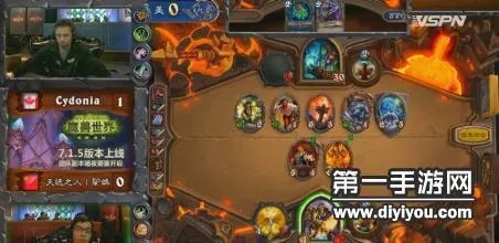炉石传说中美对抗赛首轮第三场Cydonia3:1驴鸽