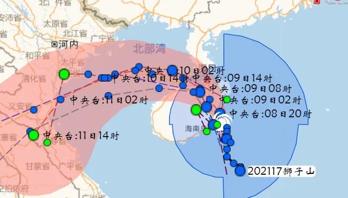 2021年17号台风狮子山最新消息 将给广西部分地区造成较大影响