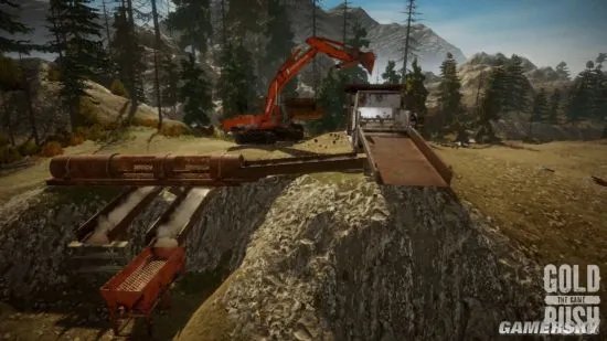 波兰这款挖金矿游戏《淘金热》超逼真 开局挖掘机提炼金坷垃
