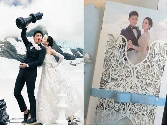 陈小春怀旧，黄晓明奢华，明星结婚请帖都如何设计？