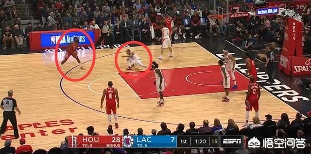 哈登晃倒韦斯利约翰逊数米远，等他站起来再投进三分，什么水平？