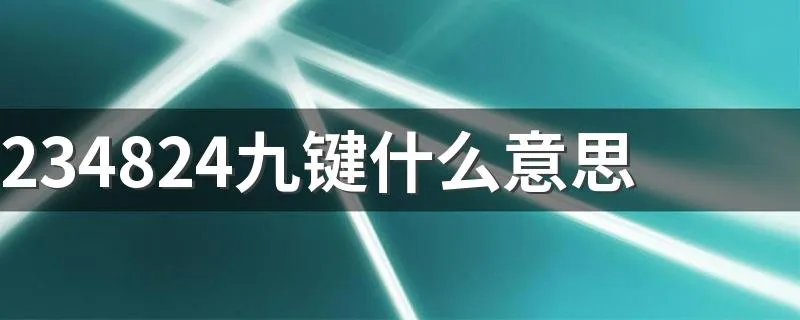 234824九键什么意思 九键与全键介绍