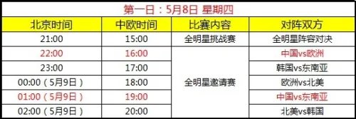 lol2014巴黎全明星赛赛程表公布一览