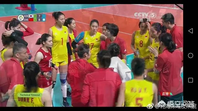 中国对阵韩国的女排比赛中，第三局韩国队被中国队打了7-0，韩国主教练气得抱头，你怎么看？