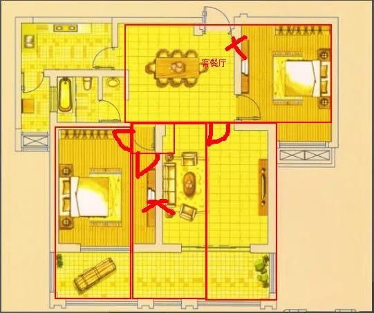 两房变三房，该如何设计呢？