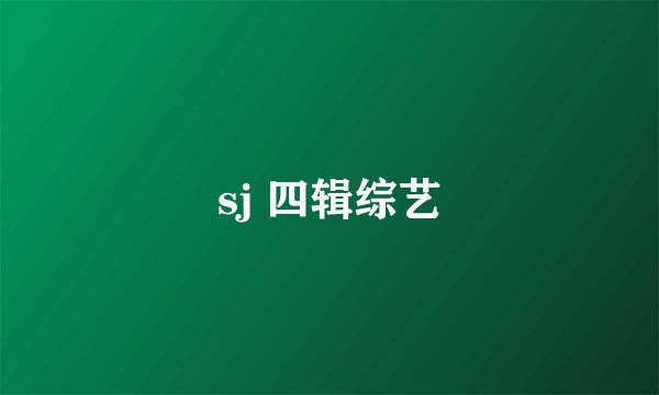 sj 四辑综艺
