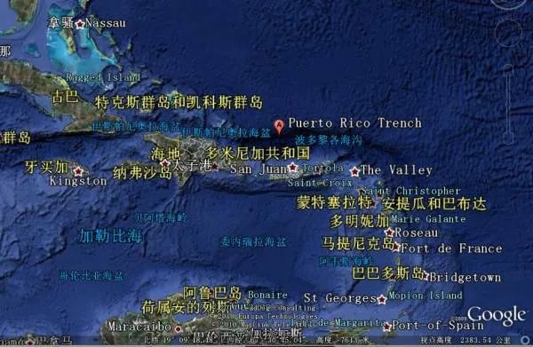 波多黎各海沟在哪？