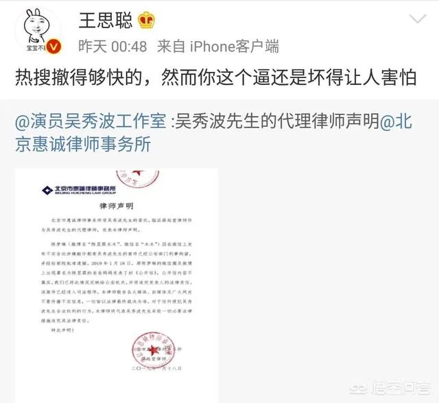 频频在微博上怼明星大腕的王思聪，为何没人敢起诉他？