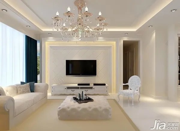 37图现代简约电视背景墙 打造时尚家居风