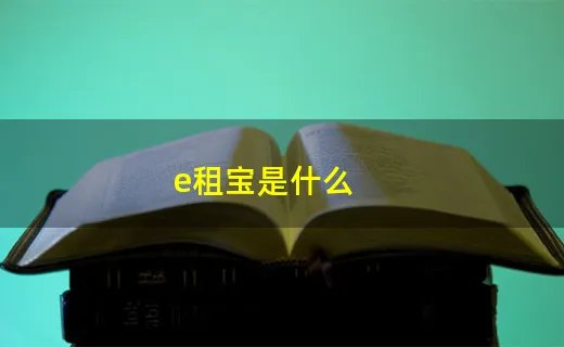 e租宝是什么