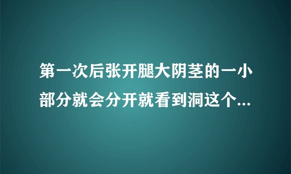 第一次后张开腿大阴茎的一小部分就会分开就看到洞这个...