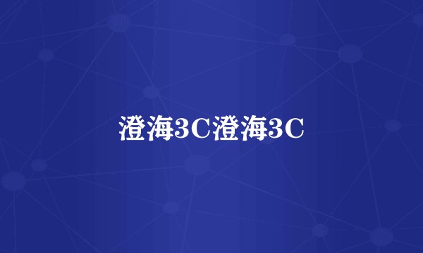 澄海3C澄海3C