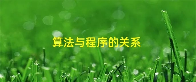 算法与程序的关系