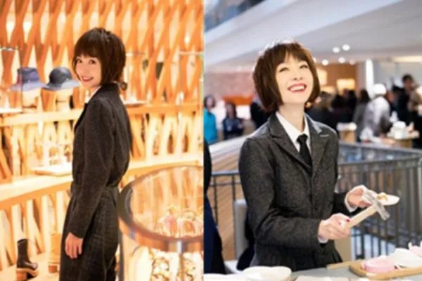 鲁豫现身巴黎 OL风格干练大方