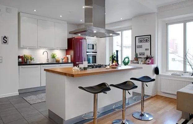 福州装修把开放式厨房搬进家，你家怕是洋气得要上天！