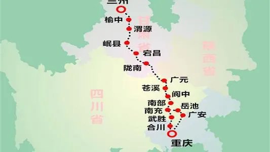 兰渝铁路线路图高清？