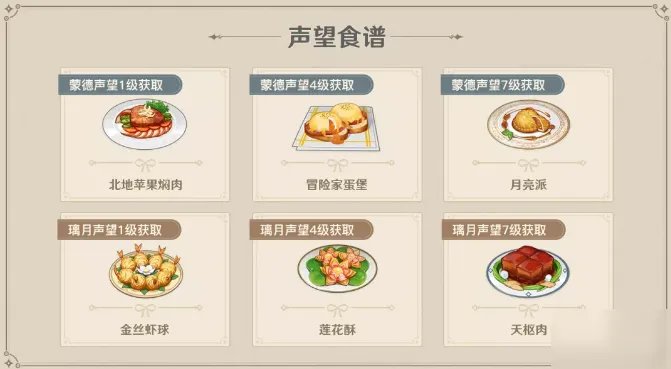 原神声望奖励有哪些