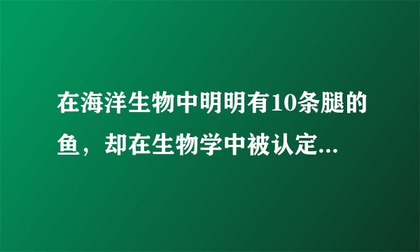在海洋生物中明明有10条腿的鱼，却在生物学中被认定为没有腿的是什么鱼