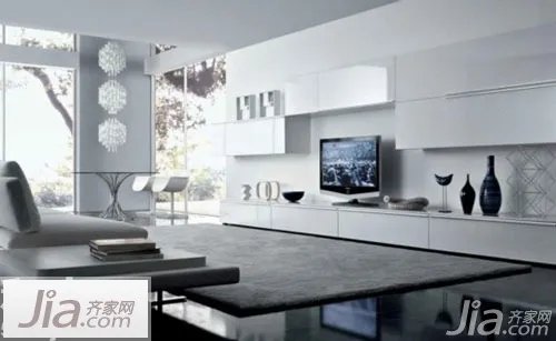 37图现代简约电视背景墙 打造时尚家居风