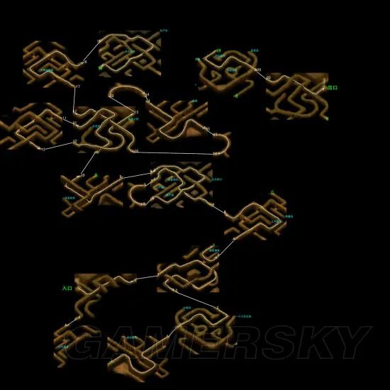 《新仙剑奇侠传》地图 物品路线标注全迷宫地图