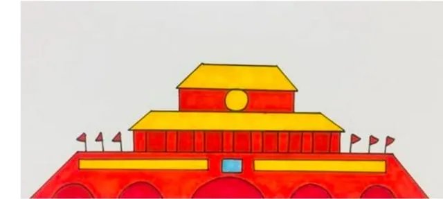 天安城门简笔画大型？