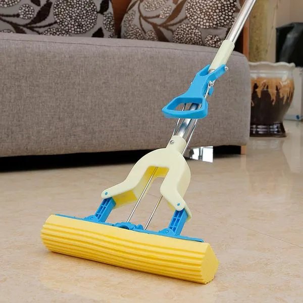 胶棉拖把怎么安装