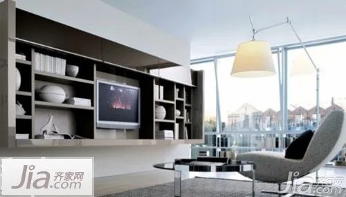 37图现代简约电视背景墙 打造时尚家居风