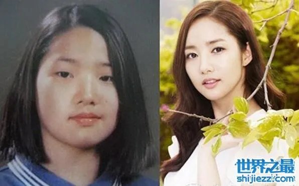 朴敏英整容前后照片对比，简直丑女大翻身 