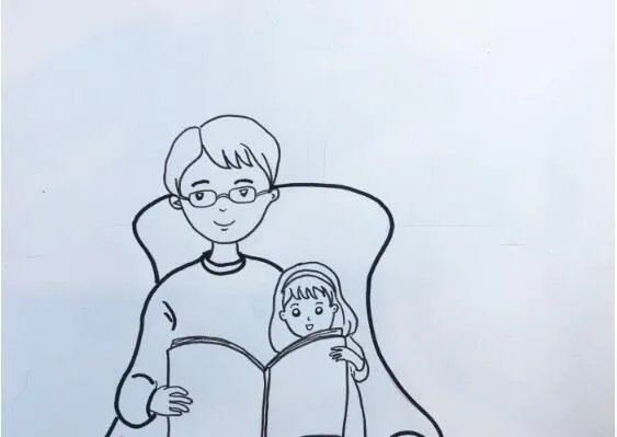 2020画一幅画送给爸爸父亲节 2020儿童画父亲节的图画