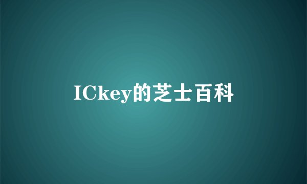 ICkey的芝士百科