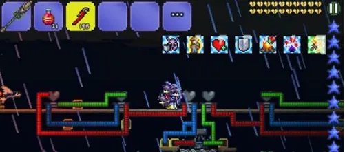 泰拉瑞亚1.3.0.8怎么红心雕像怎么高效刷红心？求电路教程