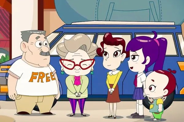 有一部动画片，讲一家人的故事，叫什么来的？