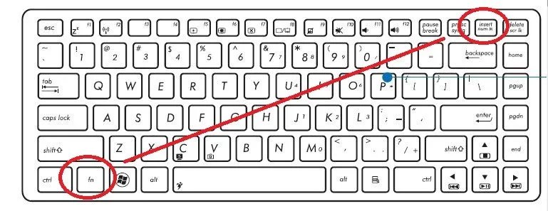 笔记本怎么切换数字键盘