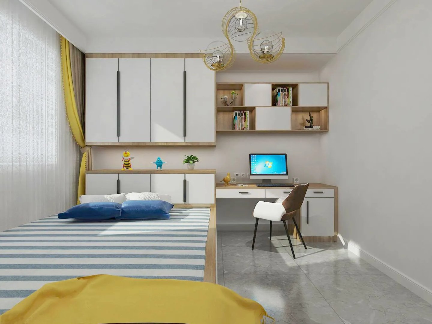 小卧室榻榻米装修效果图 清新实用榻榻米设计