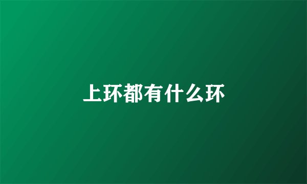 上环都有什么环