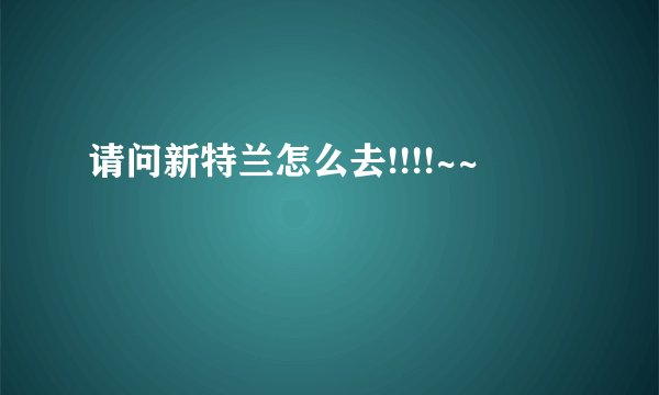 请问新特兰怎么去!!!!~~