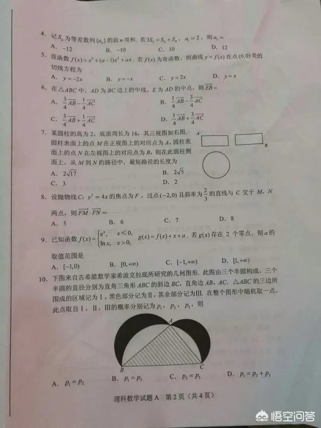 2018年高考全国卷的数学题难度大吗？