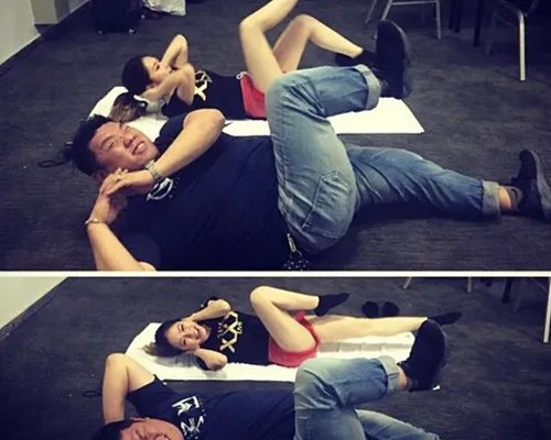 邓紫棋健身秀身材照曝光   曝光她们的真实身高