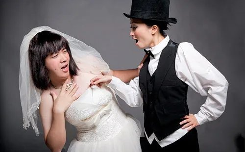 反串婚纱摄影效果图 拍摄反串婚纱照注意事项