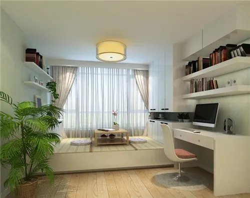 小卧室榻榻米装修效果图 清新实用榻榻米设计