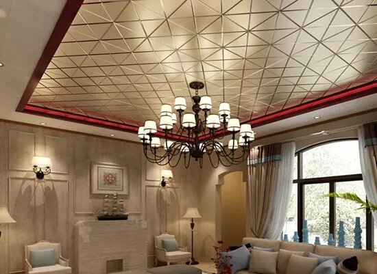 客厅集成吊顶效果图来袭，看看天花吊顶的不同装修效果