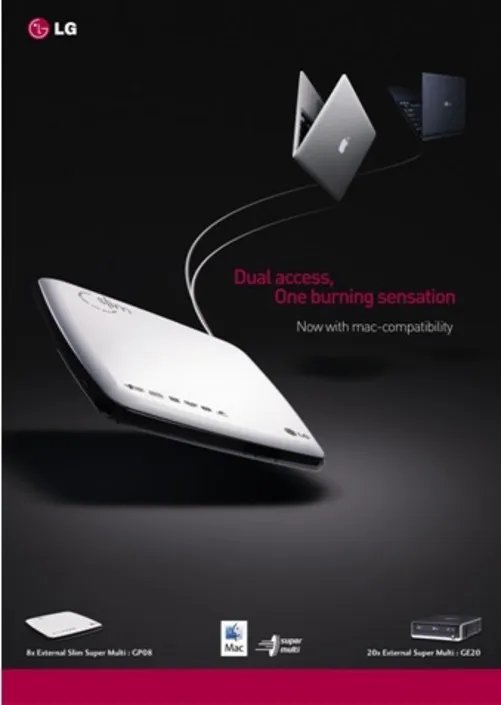 惊艳如此简单 轻薄如此时尚—LG外置光驱GSA-E50L