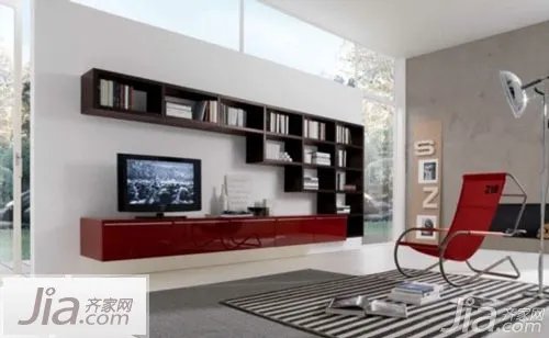 37图现代简约电视背景墙 打造时尚家居风