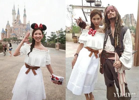 林志玲迪士尼亮相卖萌搞怪彭于晏姚明合影再现最萌身高差