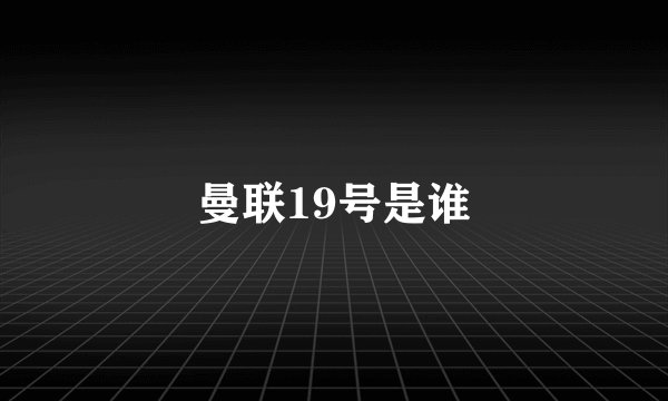 曼联19号是谁