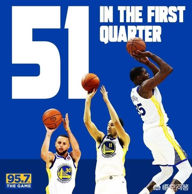 勇士VS掘金，首节勇士51：38领先掘金，共计命中16记三分，打成了全明星。你怎么看？